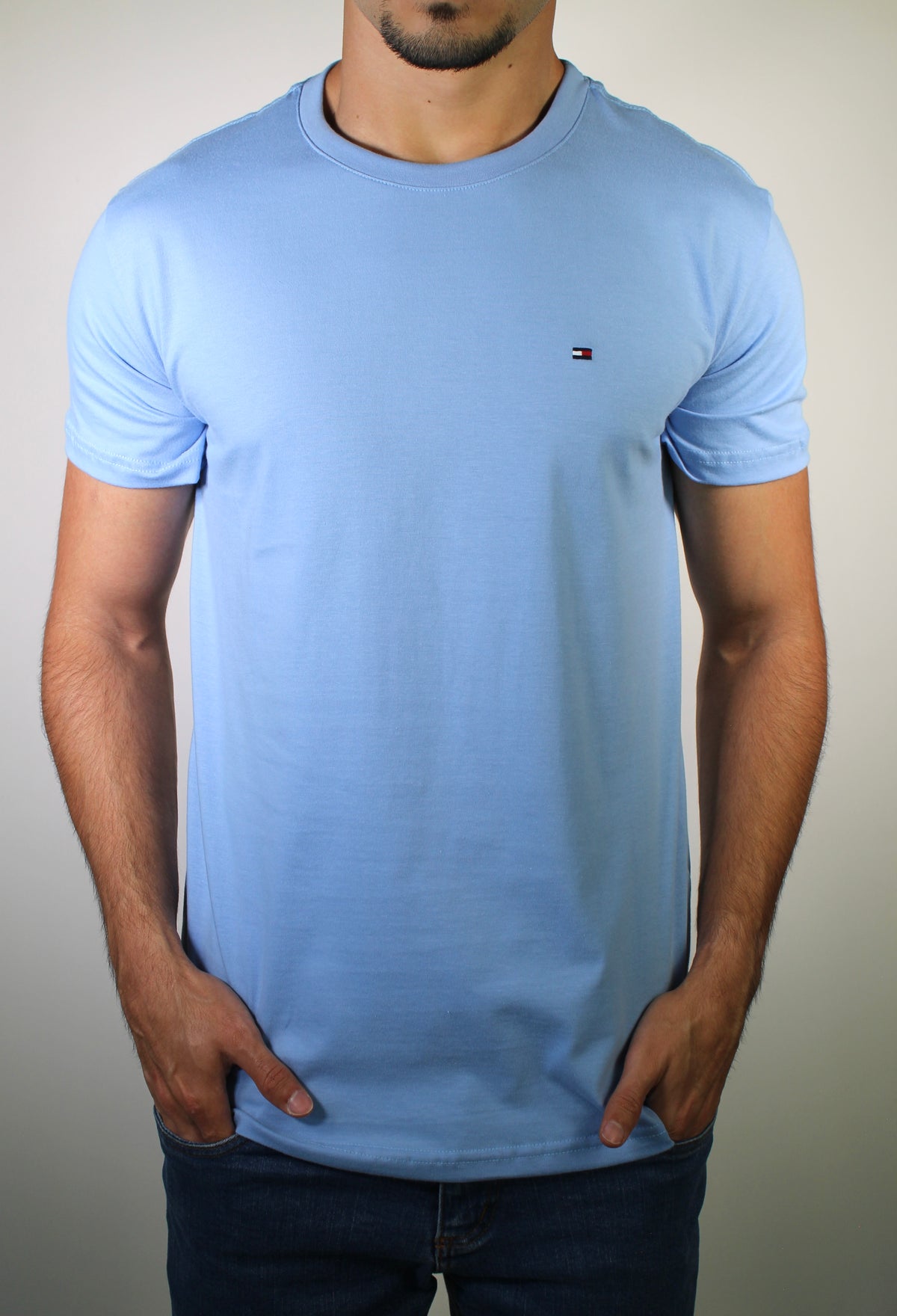 Camiseta TH Masculina Classic Nape - Azul Serenity