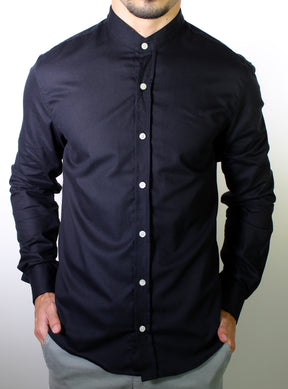 Camisa RL Manga Longa Gola Padre - Preto