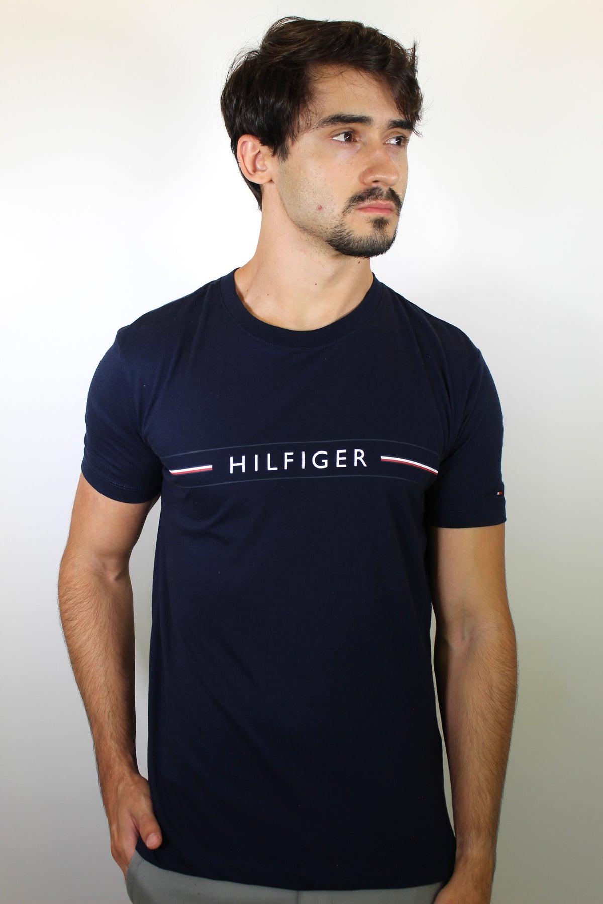 Camiseta TH Nautic Stripe - Azul Marinho