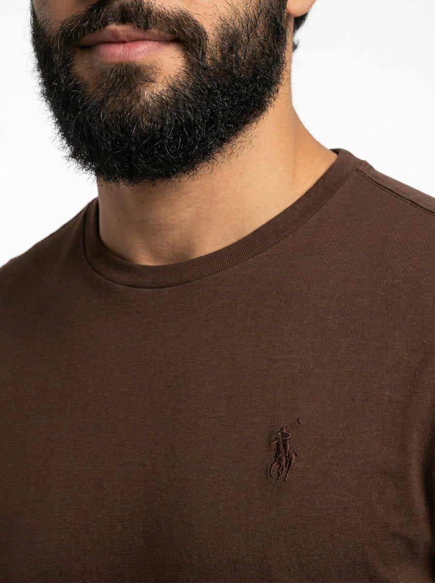 Camiseta RL Monochrome Icon - Marrom