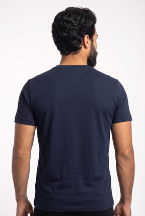 Camiseta TH Golden Hollywood Label - Preta