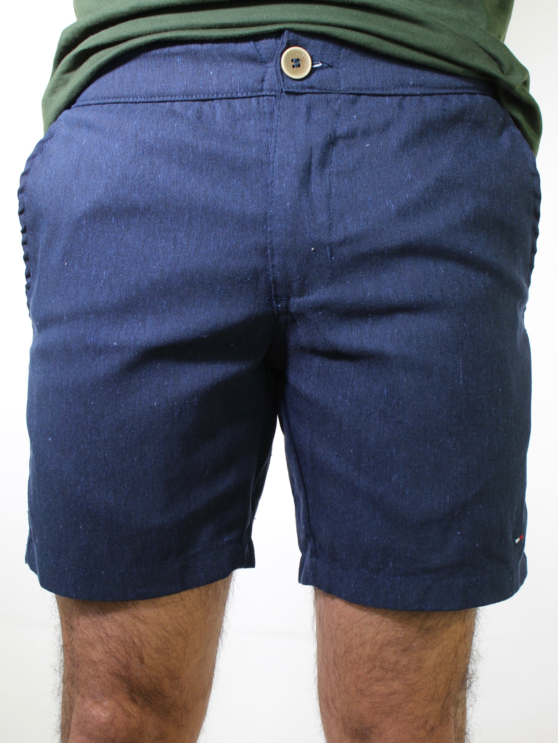 Bermuda em Linho TH - Azul Marinho