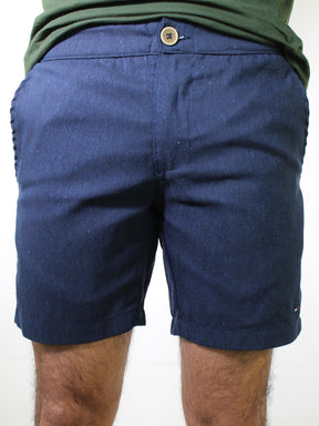 Bermuda em Linho TH - Azul Marinho