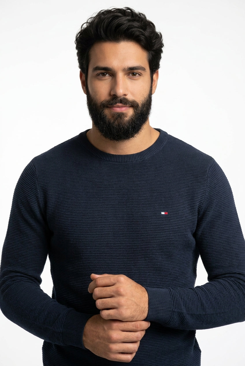 Camisa Long Sleeve TH Amalfi Core - Azul Marinho