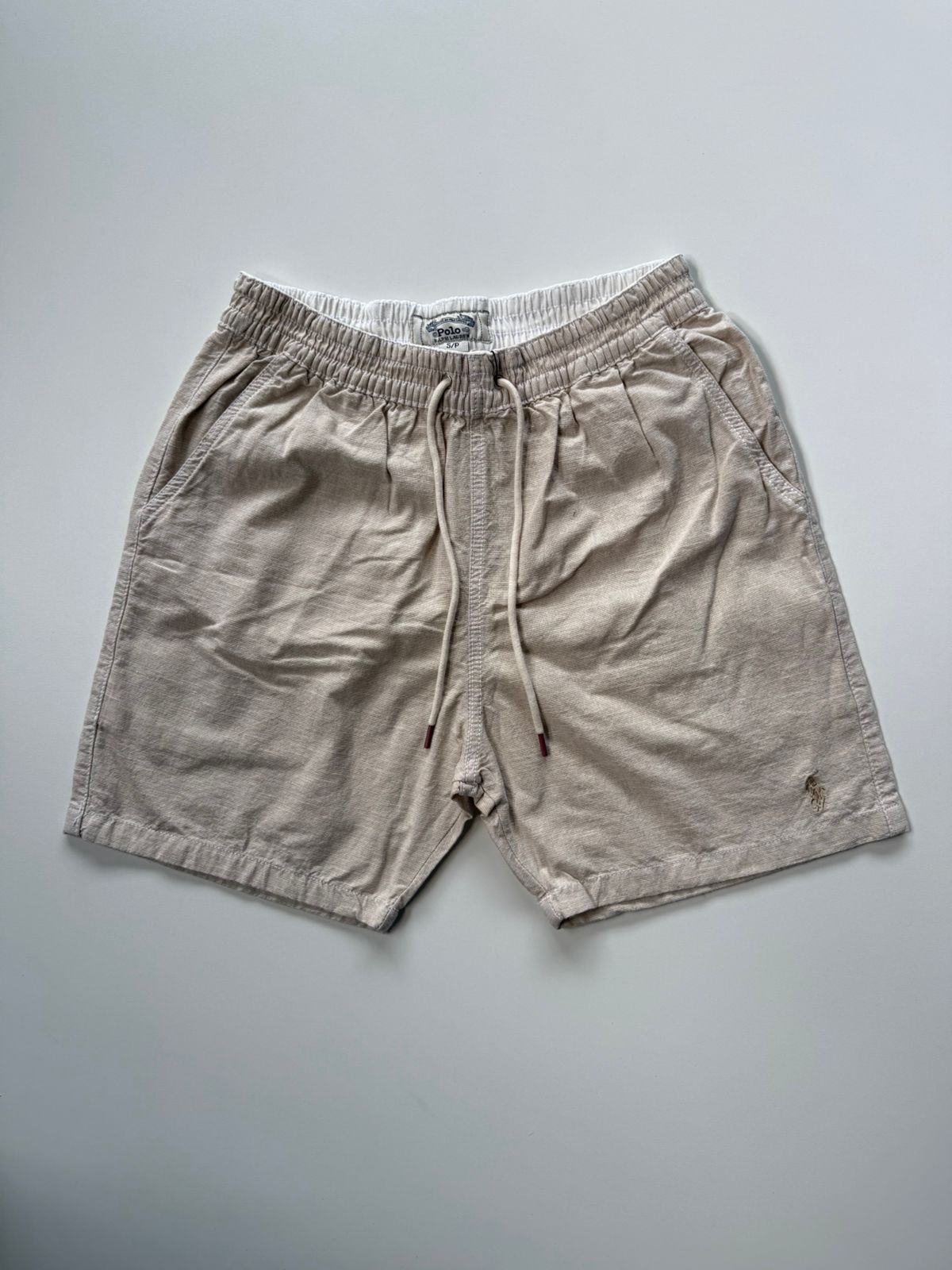 Short Linho RL Summer Fit - Creme