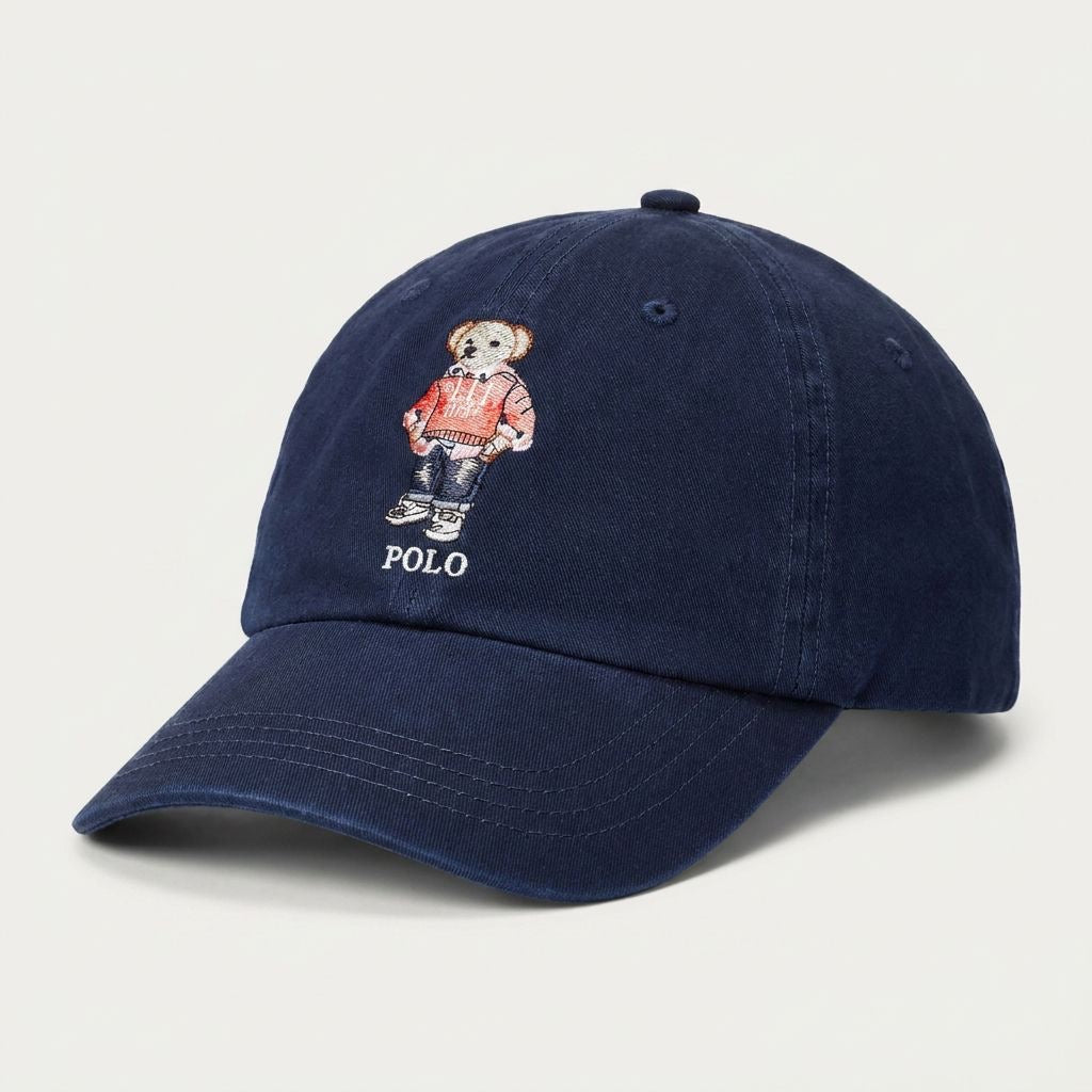 Boné Polo RL Malibu Bear - Azul Marinho