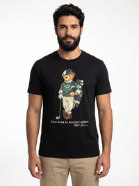 Camiseta RL Iconic Bear Golf Club - Preta