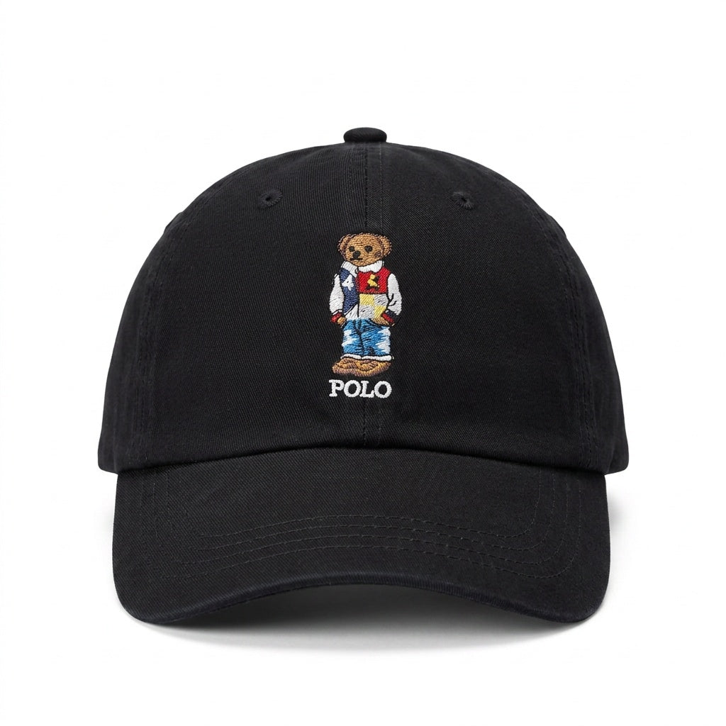Boné Polo RL Campus Core Bear - Preto