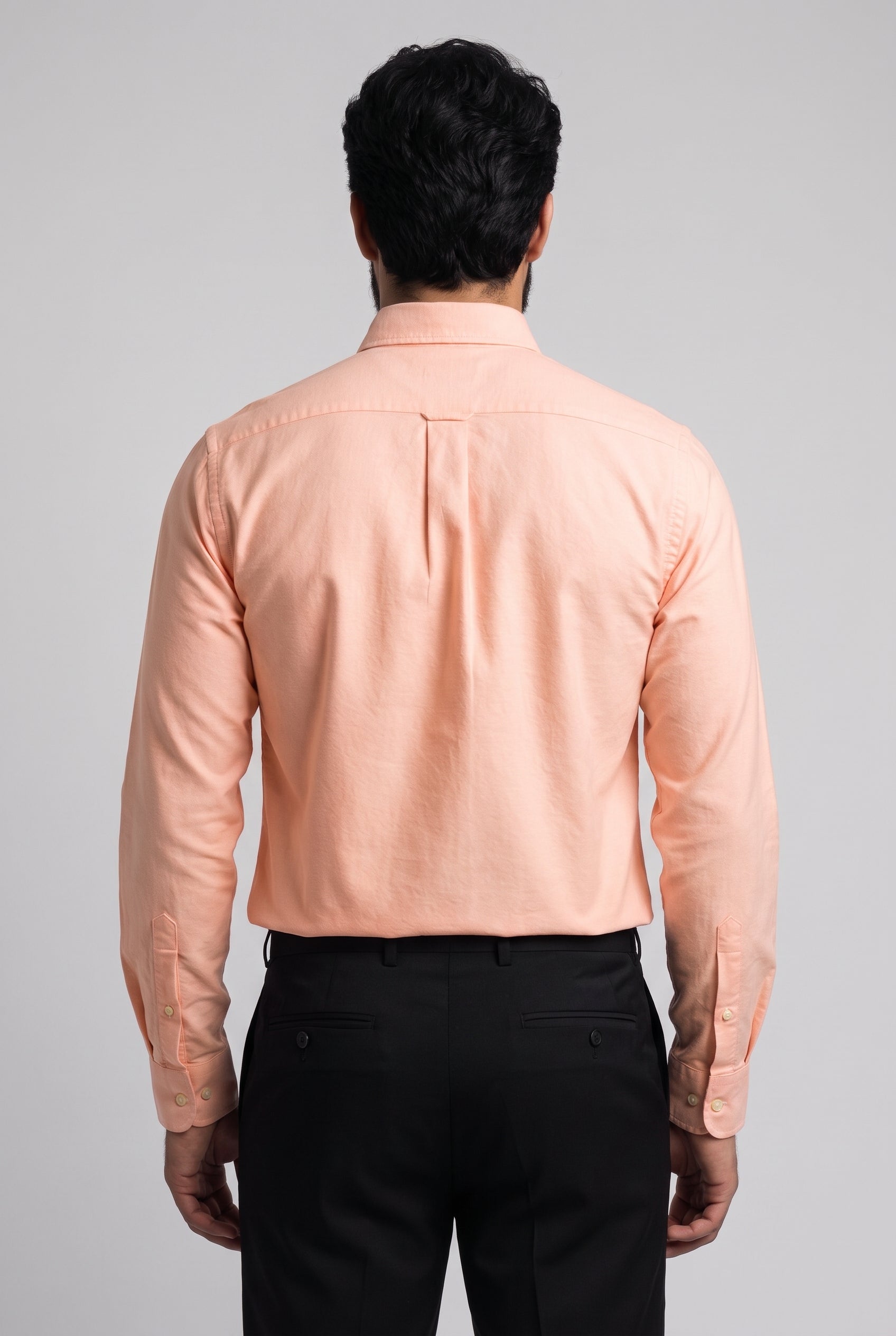 Camisa Social Lisa Manga Longa TH Classic  - Salmão