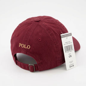 Boné Polo RL Classic - Bordô Small Pony Cáqui