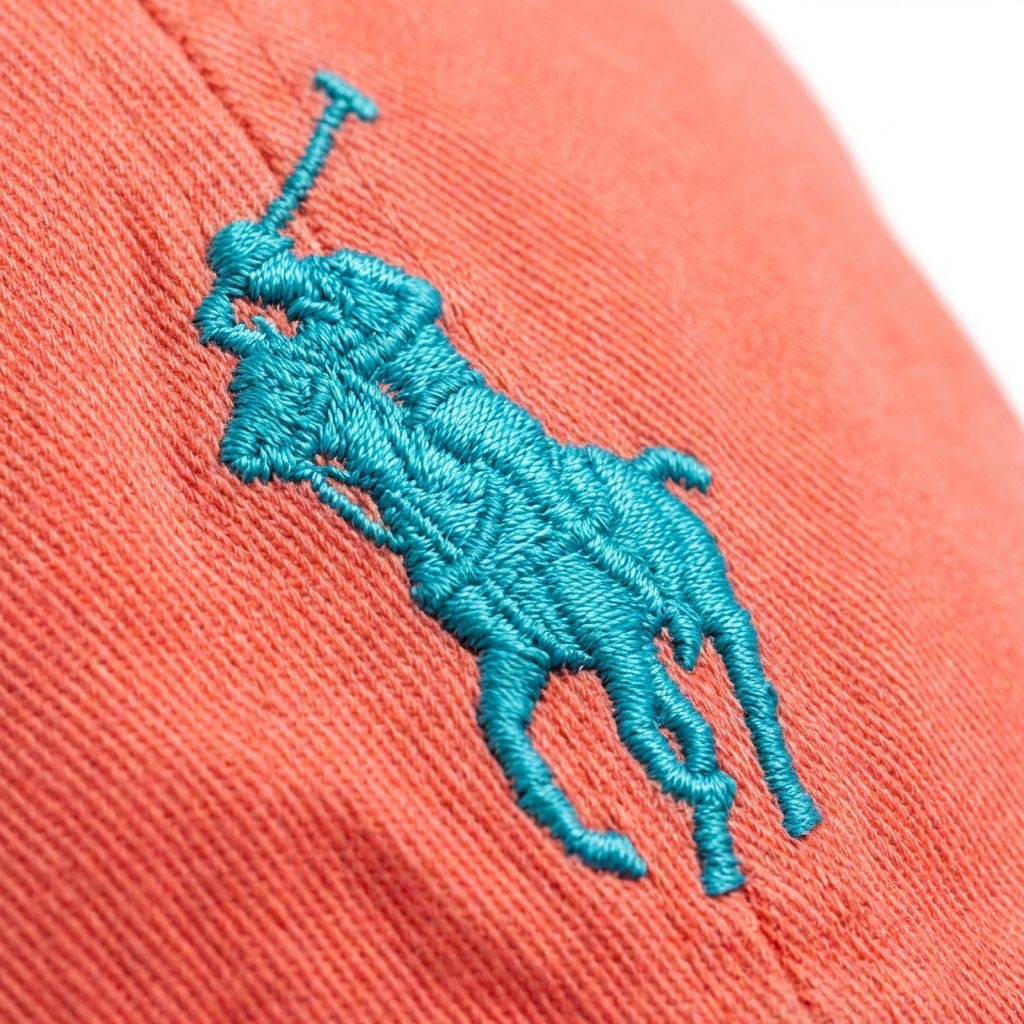 Boné Polo RL Classic - Salmão Small Pony Azul Bebê