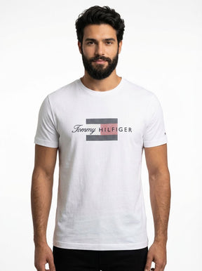 Camiseta TH Grid Flag Urban Concept - Branca
