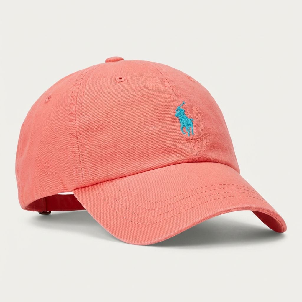 Boné Polo RL Classic - Salmão Small Pony Azul Bebê