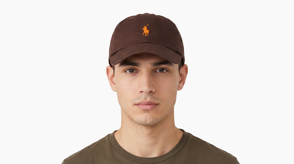 Boné Polo RL Classic - Café Small Pony Laranja