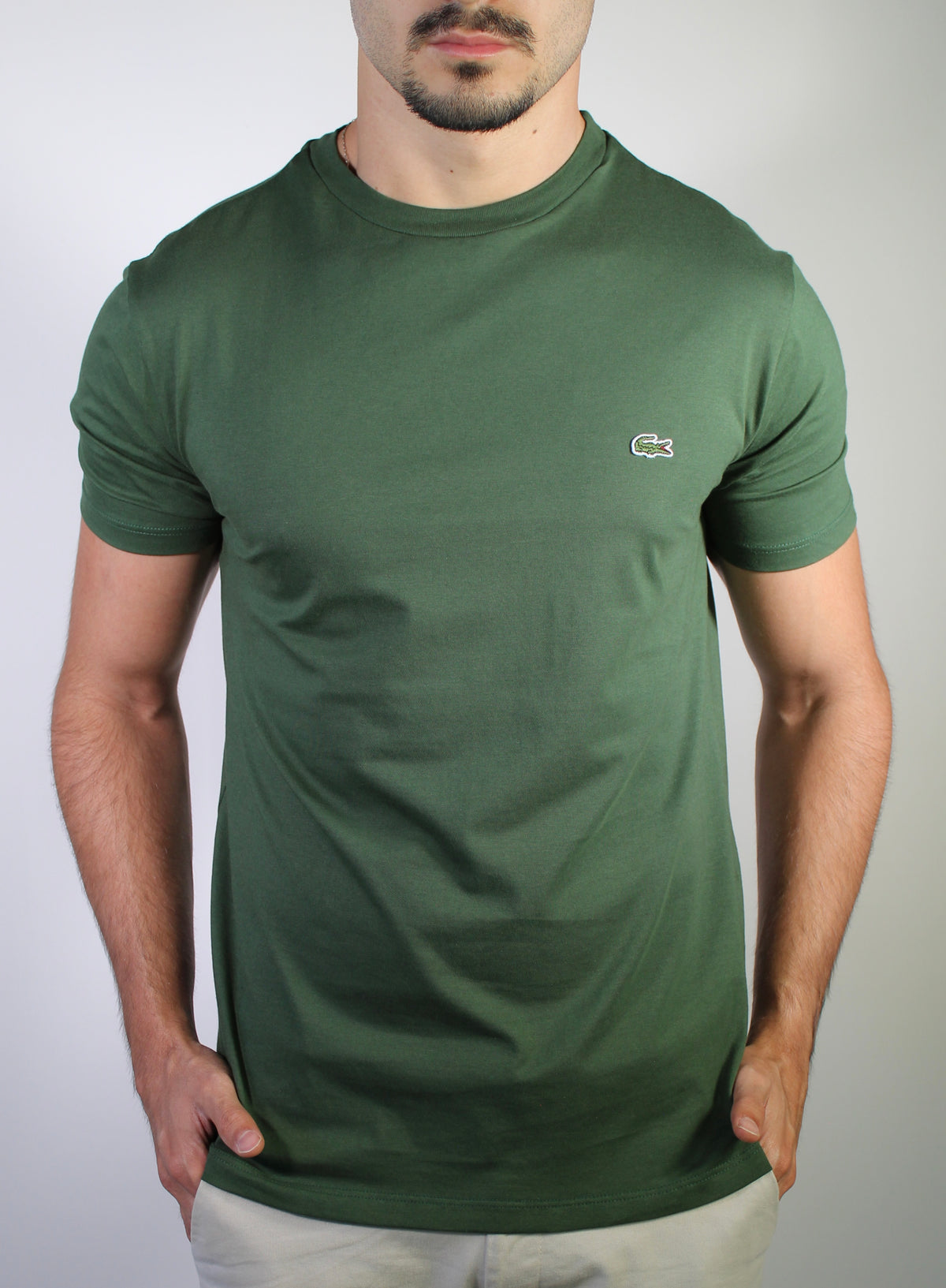 Camiseta Algodão Pima LCT - Verde Musgo
