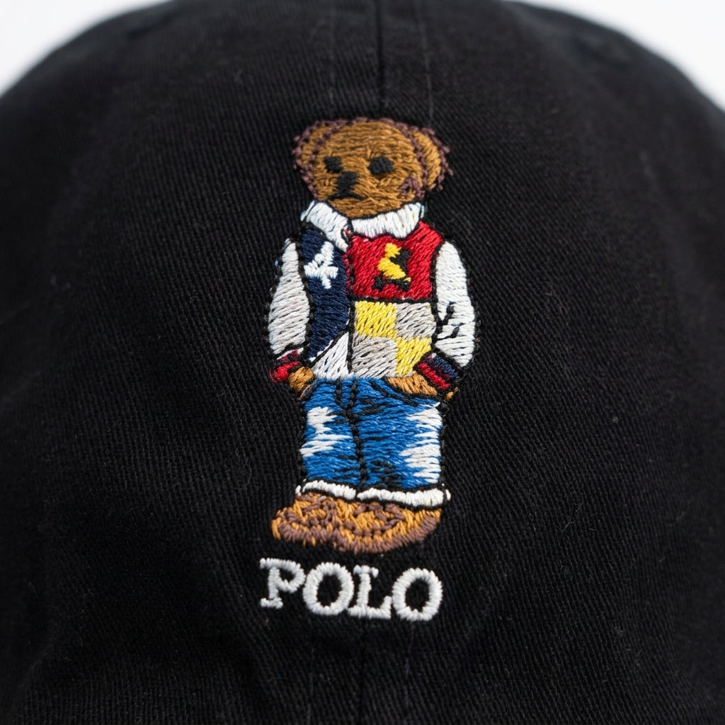 Boné Polo RL Campus Core Bear - Preto