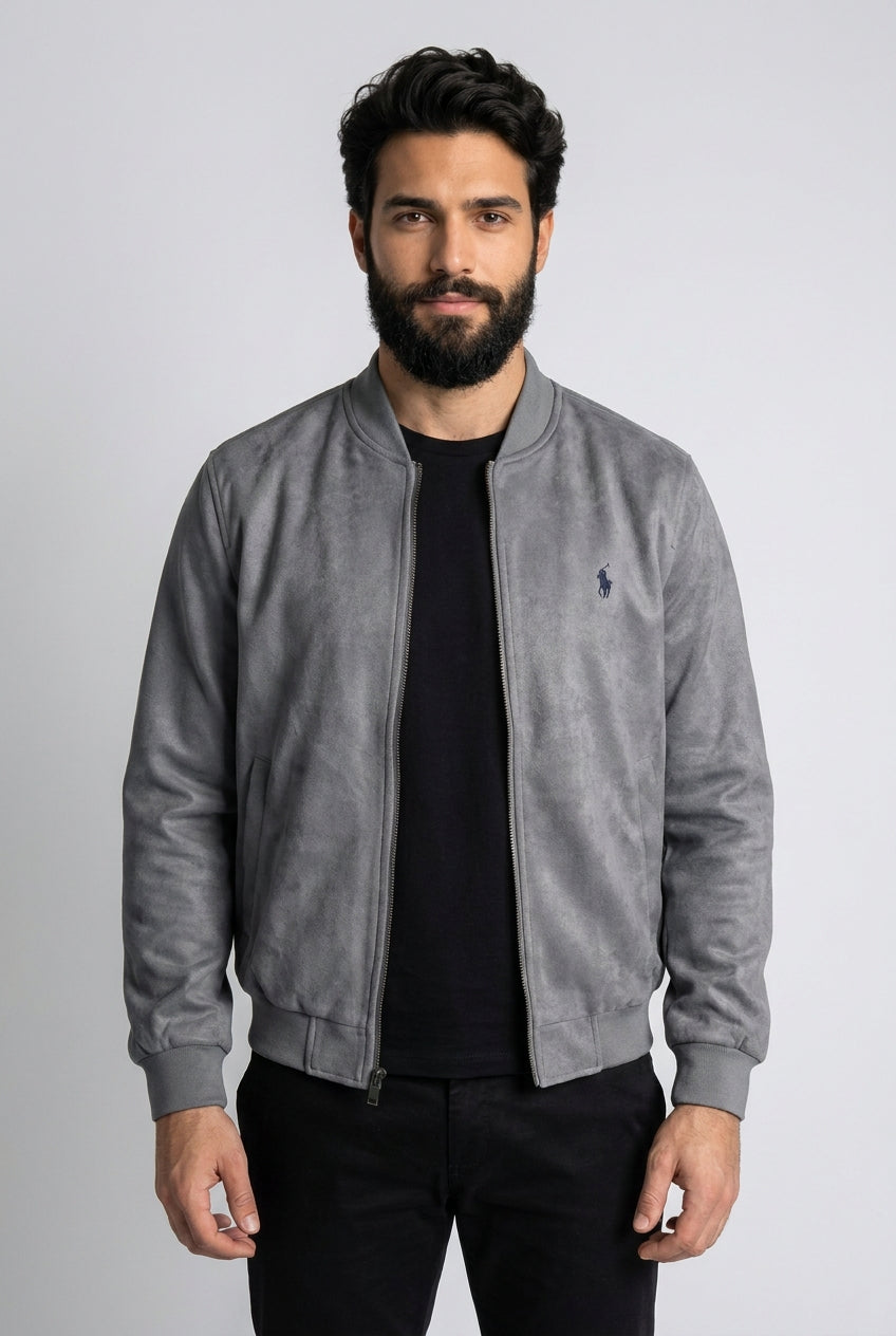 Jaqueta RL Suede Orion - Cinza
