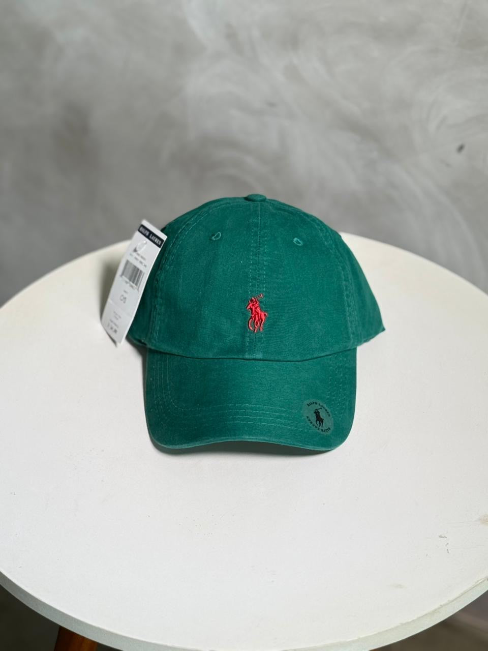 Boné Polo RL Classic - Verde Folha Small Pony Vermelho