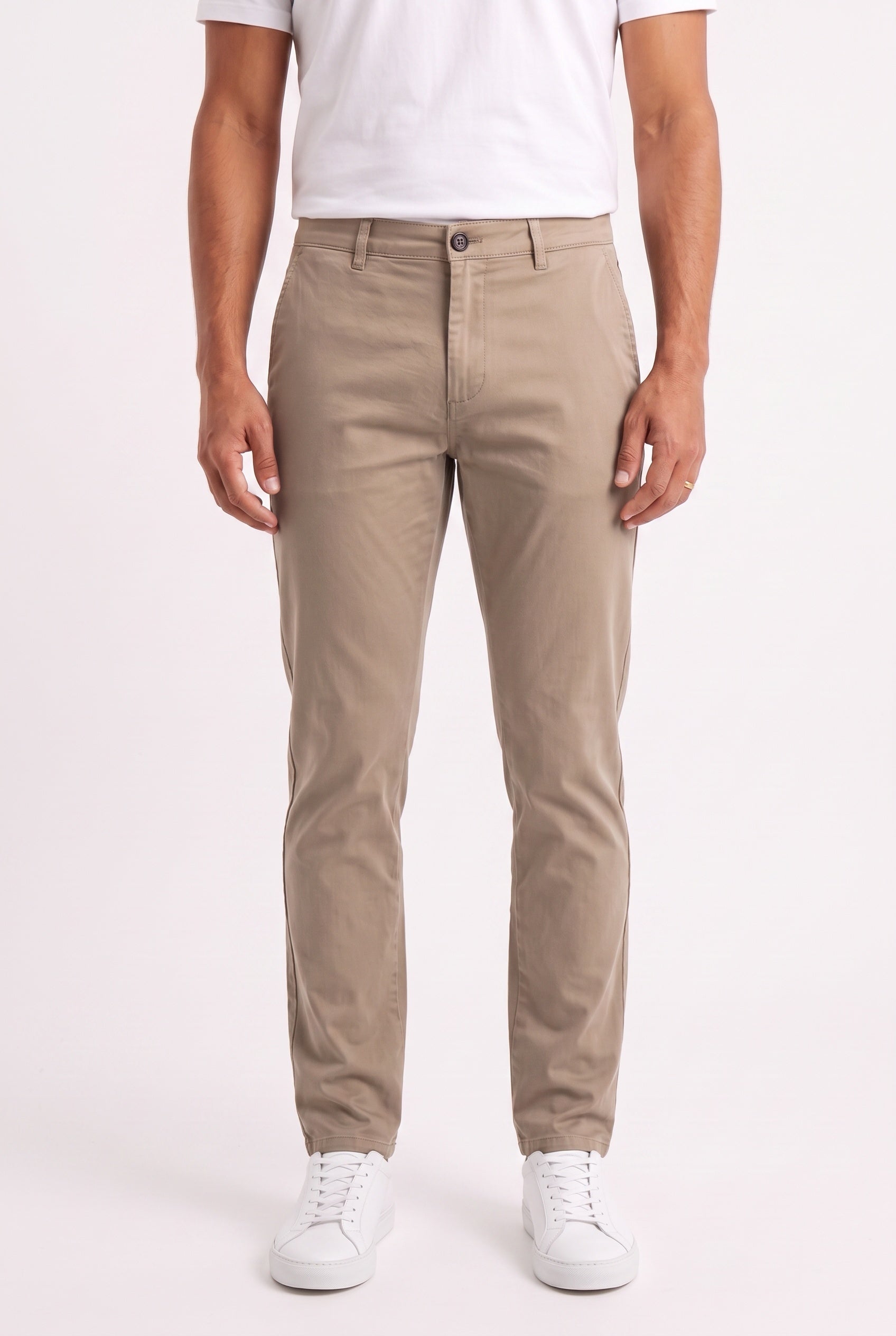 Calça Sarja Nobre Men - Cáqui