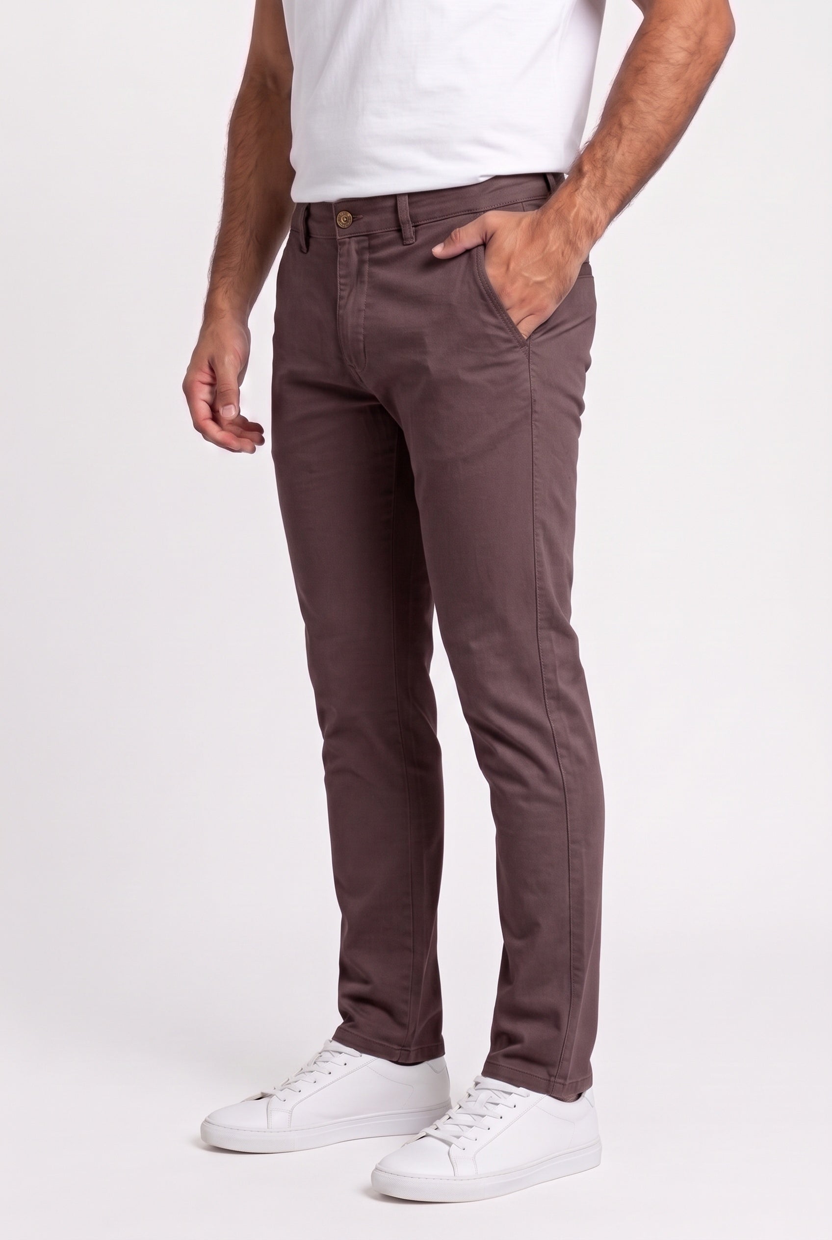 Calça Sarja Nobre Men - Marrom