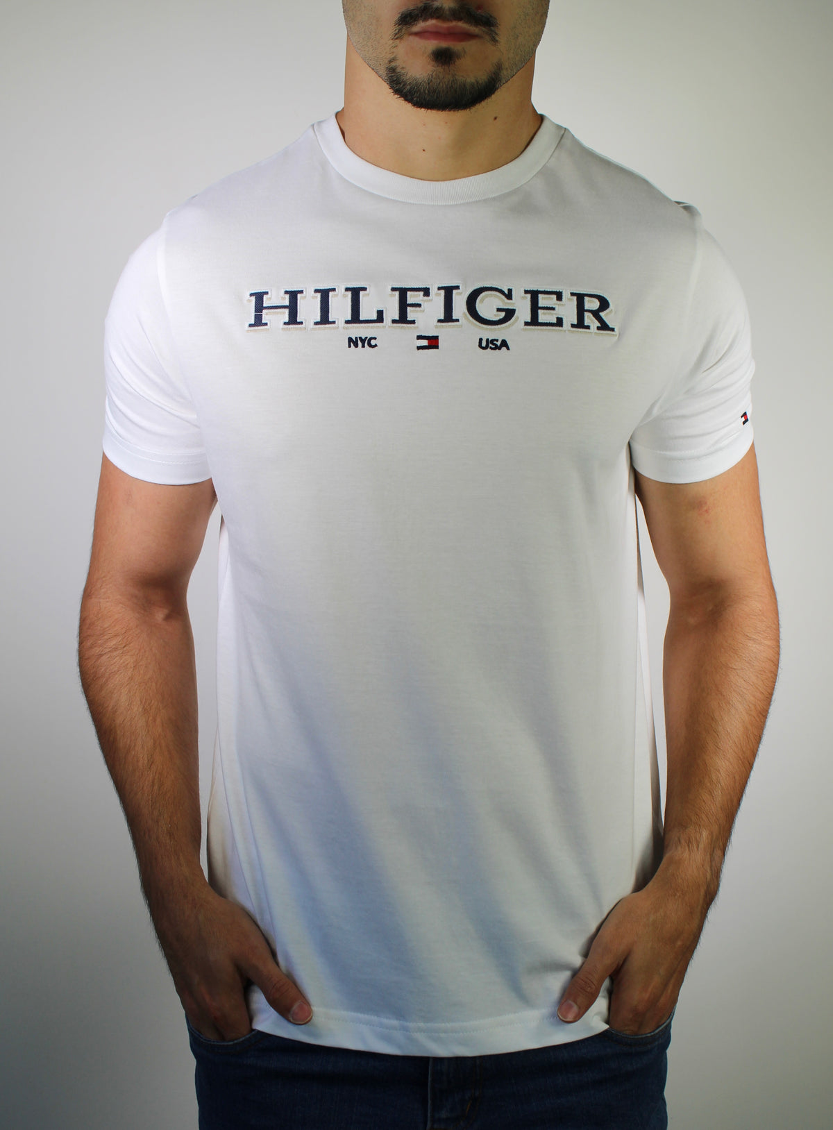 Camiseta TH Hilfiger NYC USA - Branca