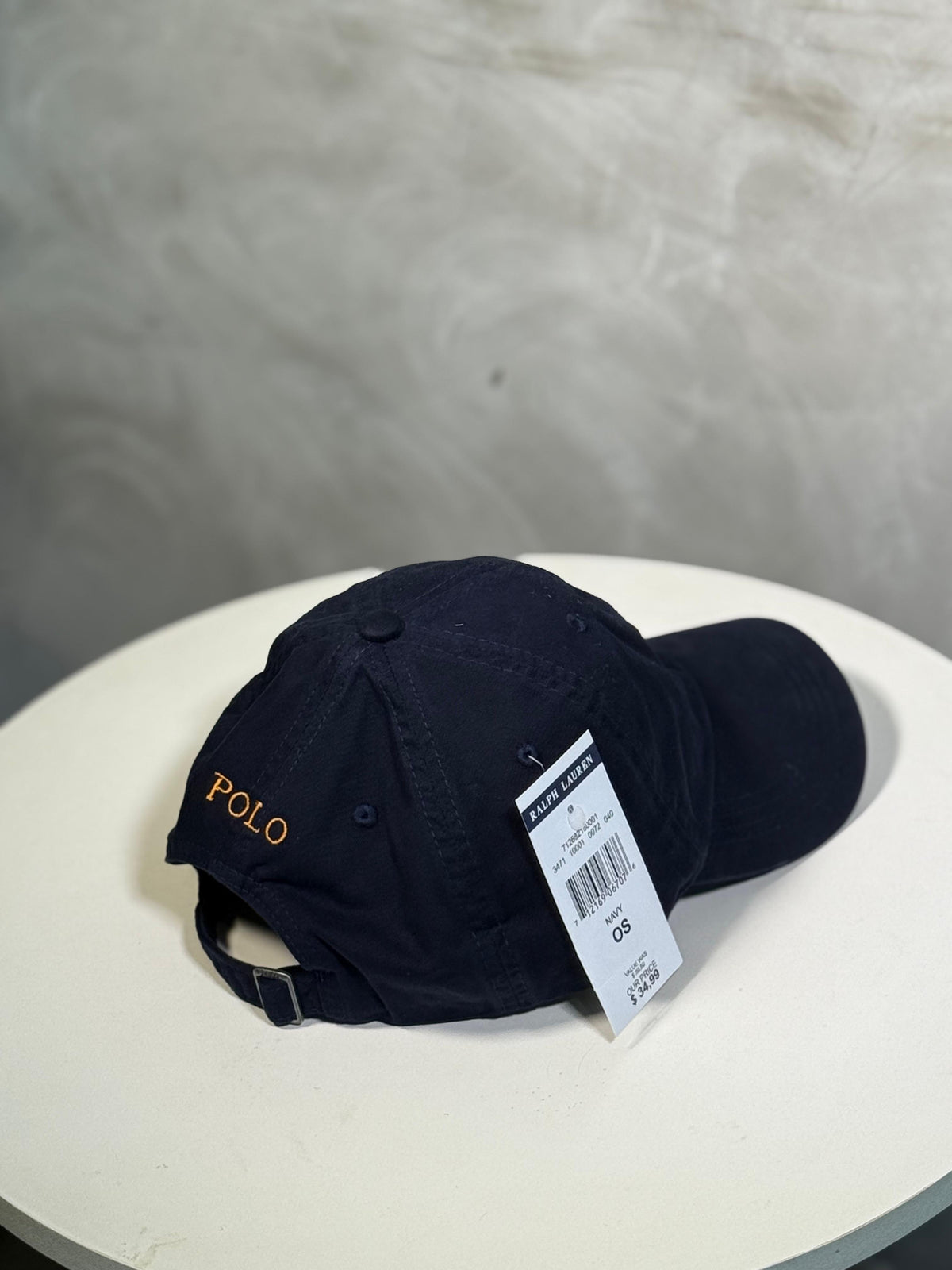 Boné Polo RL Classic - Azul Marinho Small Pony Laranja
