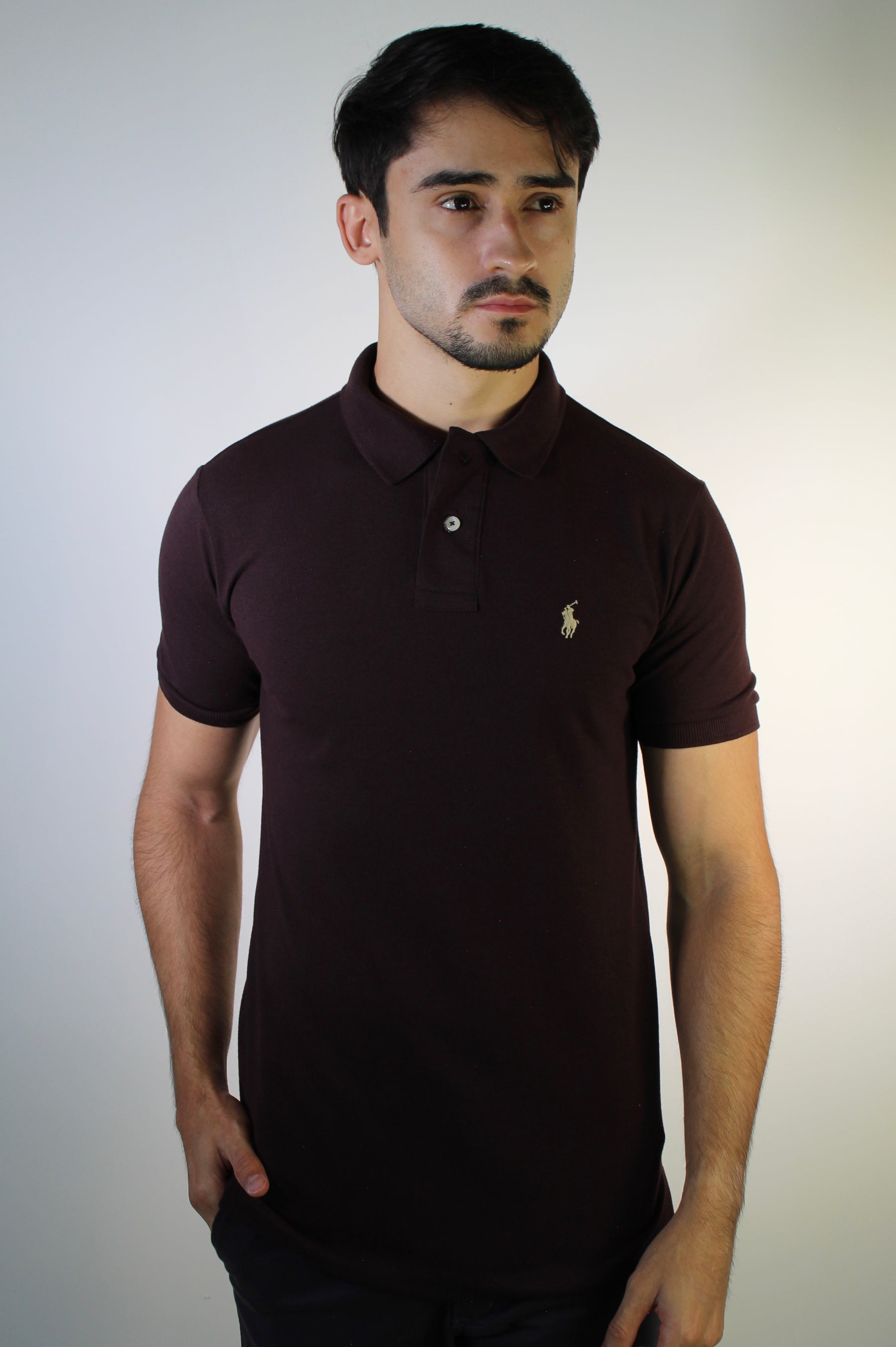 Camisa Gola Polo RL - Café