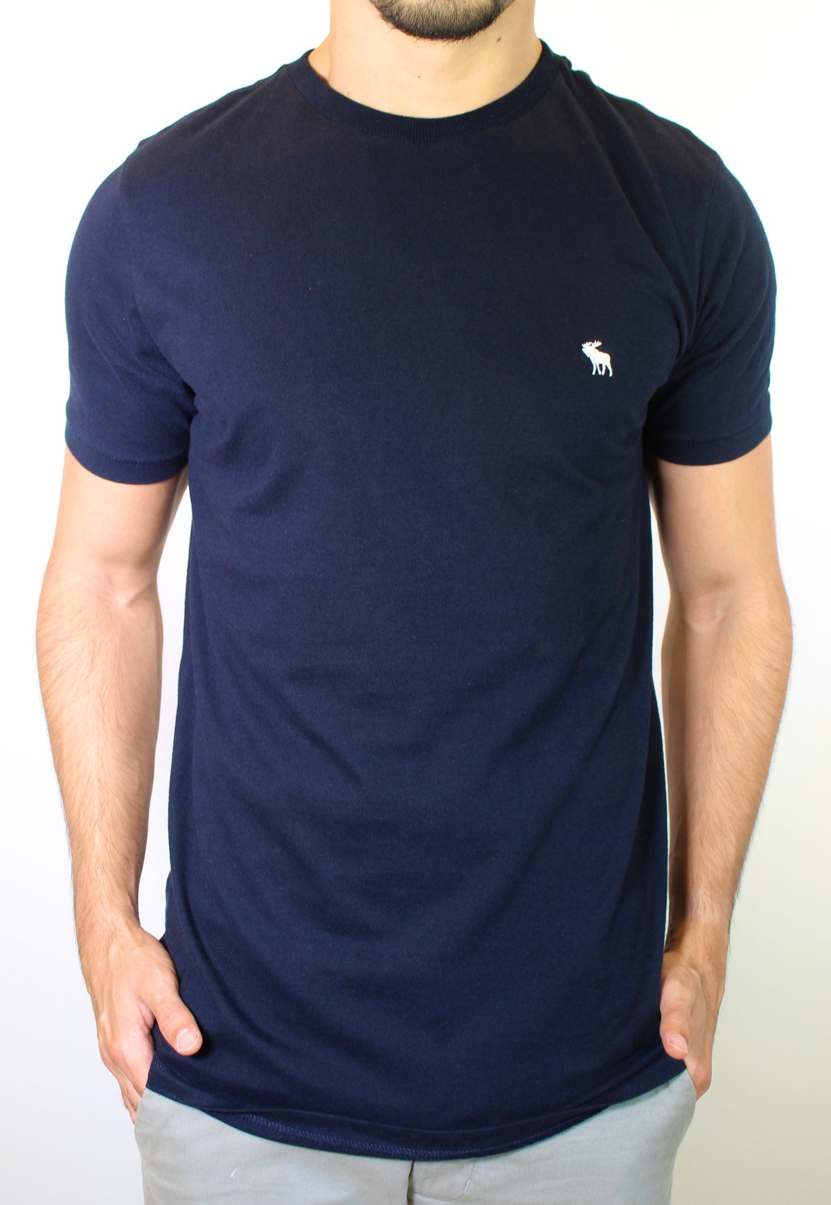 Camiseta Abercrombie Icon - Azul Marinho