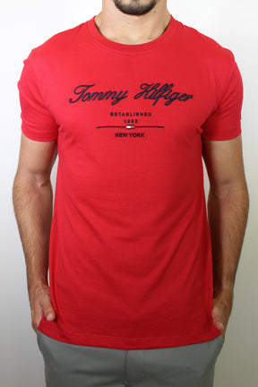 Camiseta TH Tommy Established 1985 NY - Vermelha