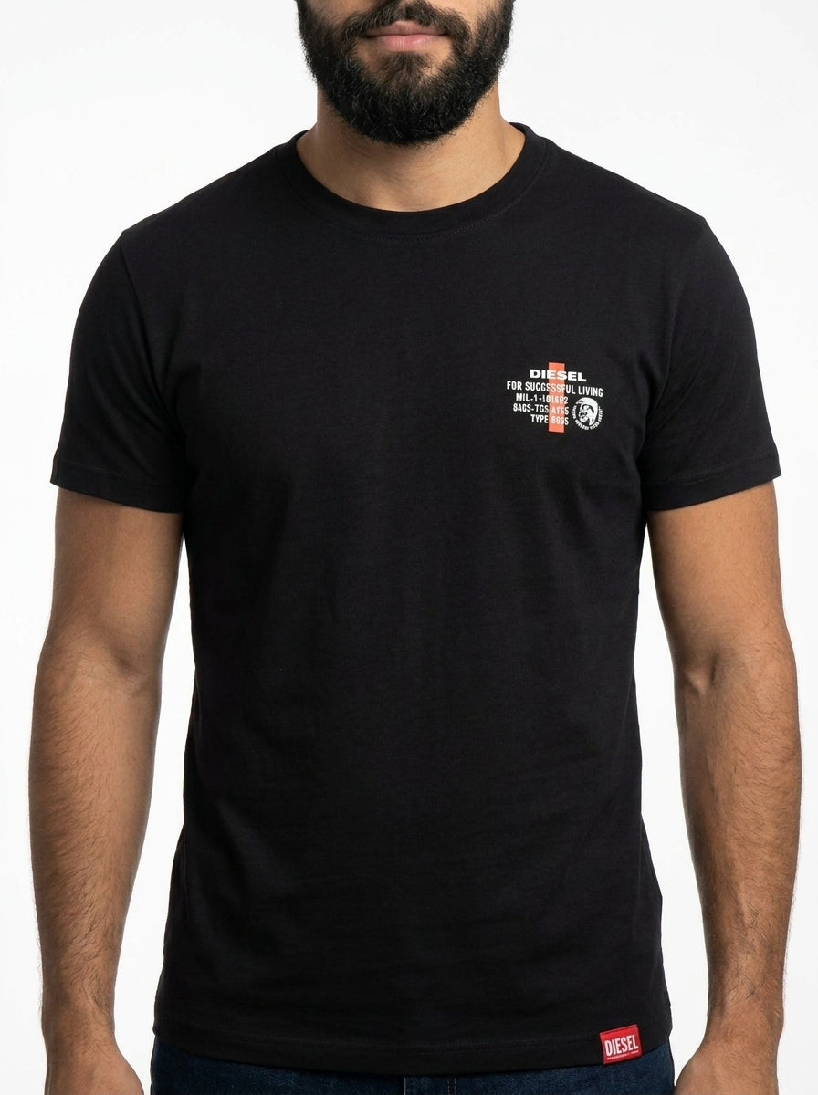 Camiseta DSL Factory Label - Preta