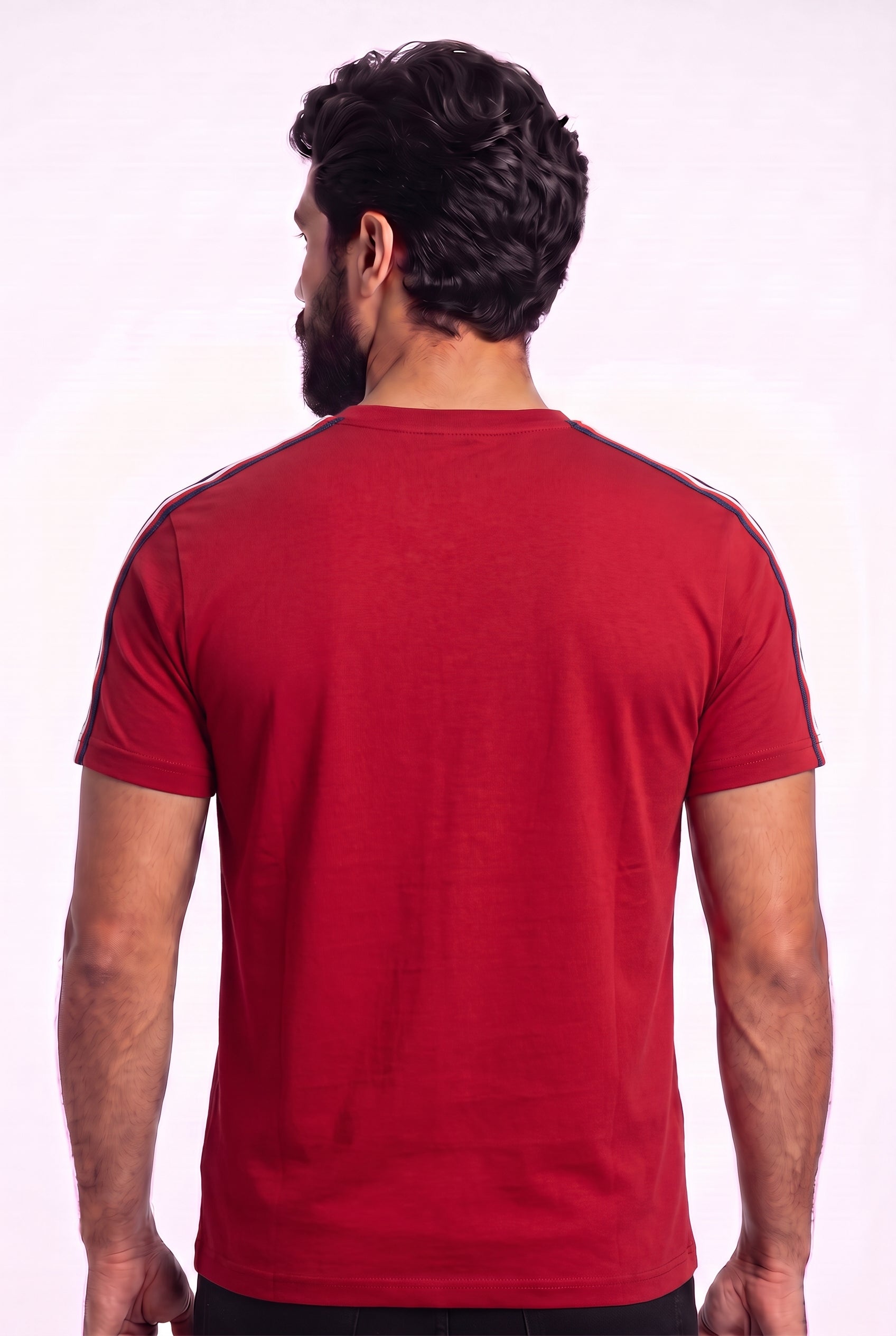 Camiseta TH Shoulder Stripe - Vermelha