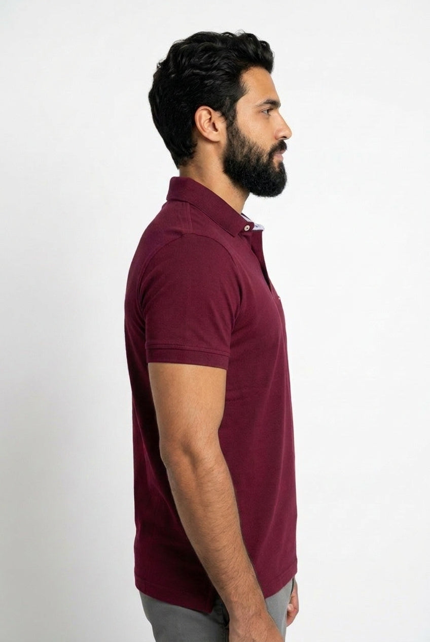 Camisa Gola Polo TH Masculina Coupe Sur Ivy - Bordô