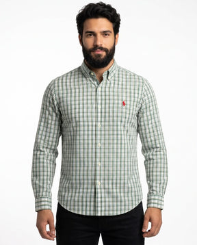 Camisa RL Manga Longa - Warwick Check Xadrez Verde