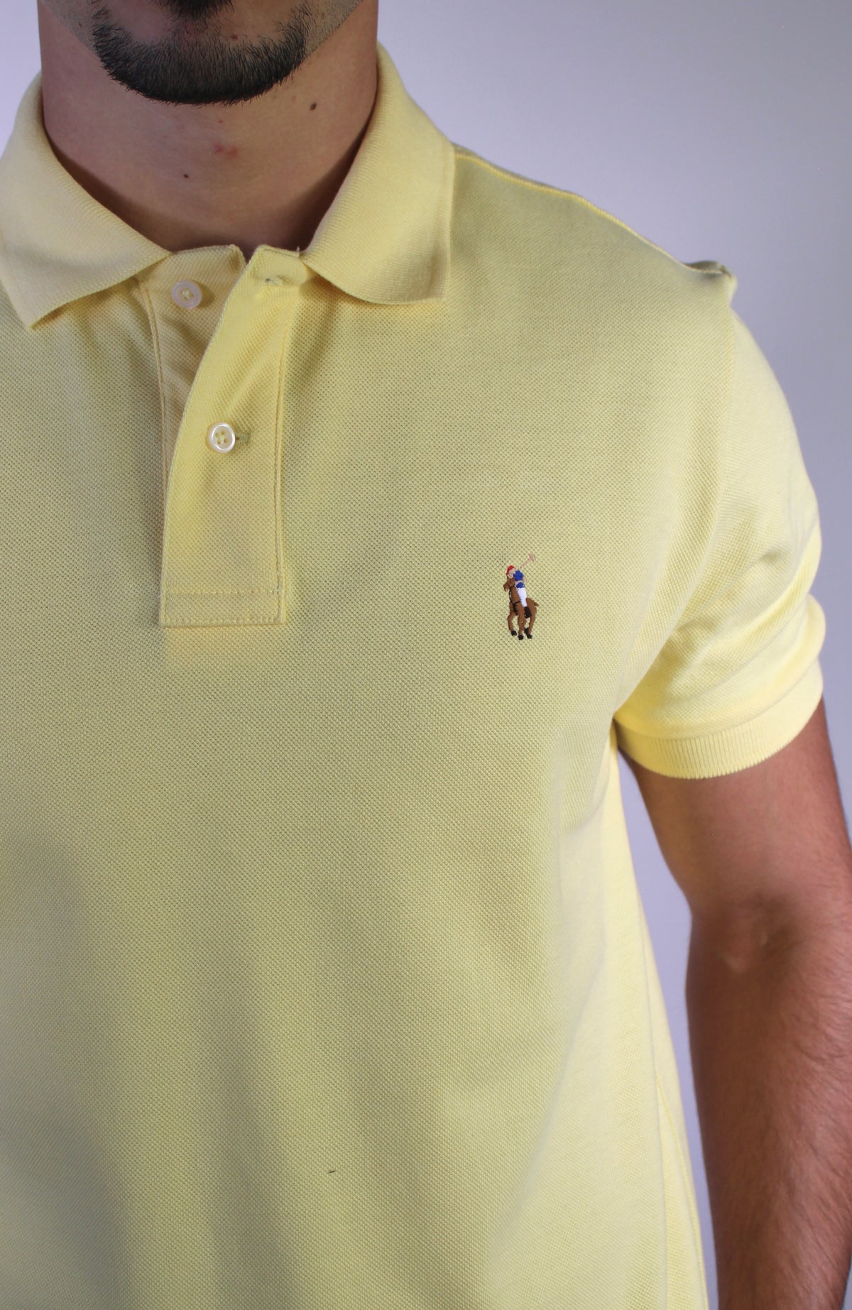 Camisa Gola Polo RL - Amarela Small Pony Colorido