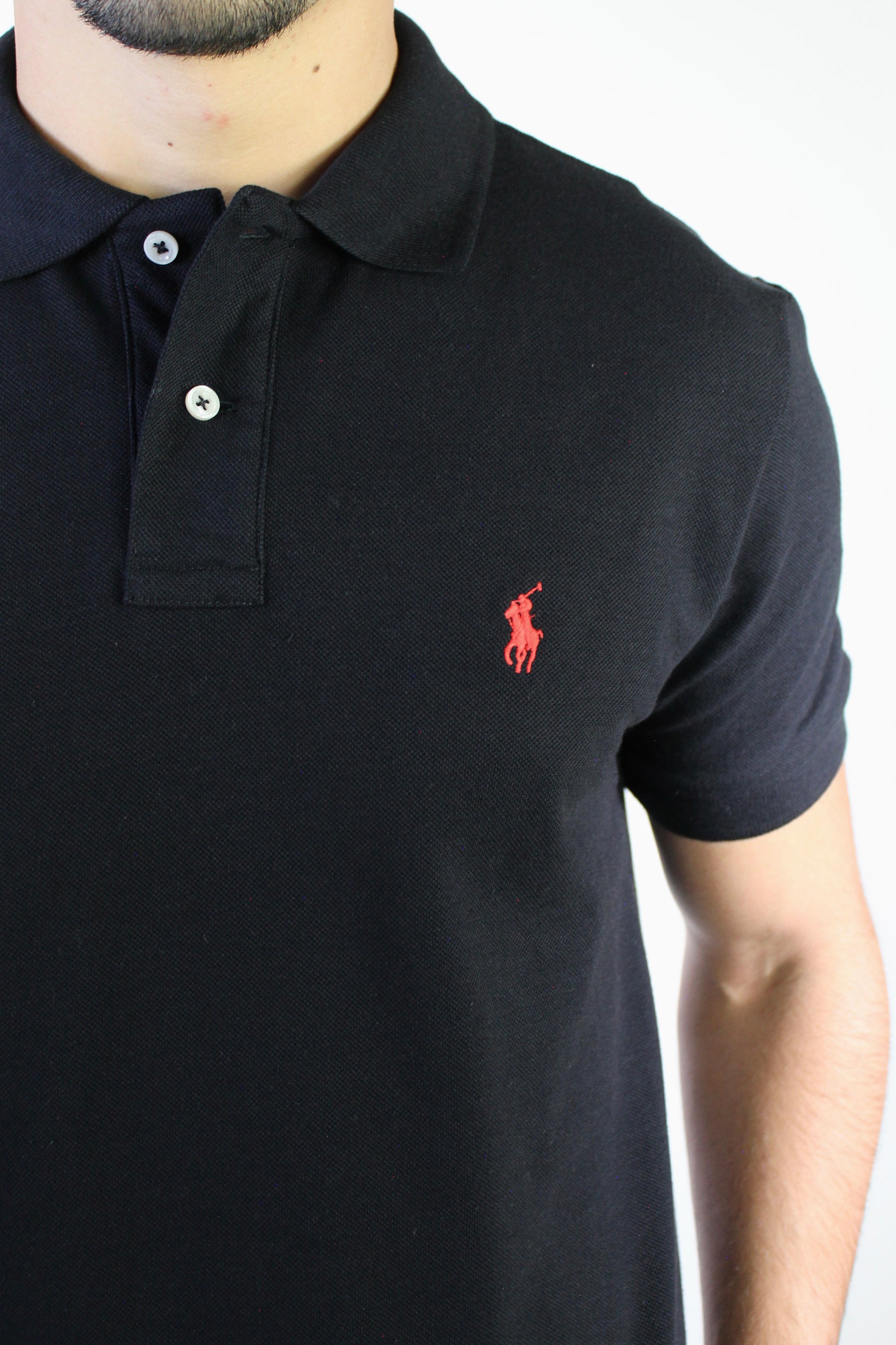 Camisa Gola Polo RL - Preta