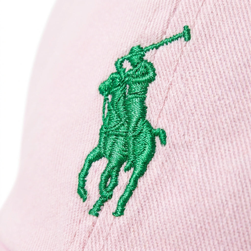 Boné Polo RL Classic - Rosa Small Pony Verde
