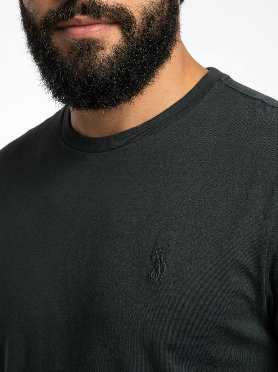 Camiseta RL Monochrome Icon - Verde Musgo