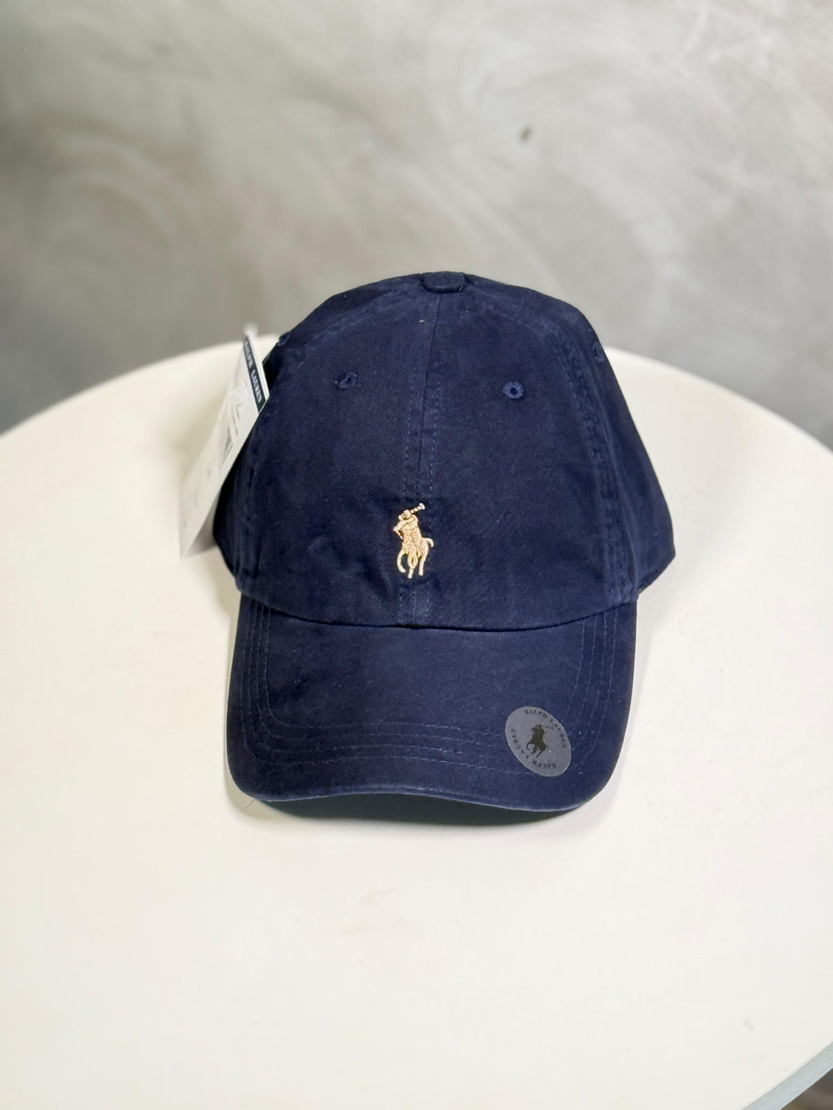 Boné Polo RL Classic - Azul Marinho Small Pony Bege