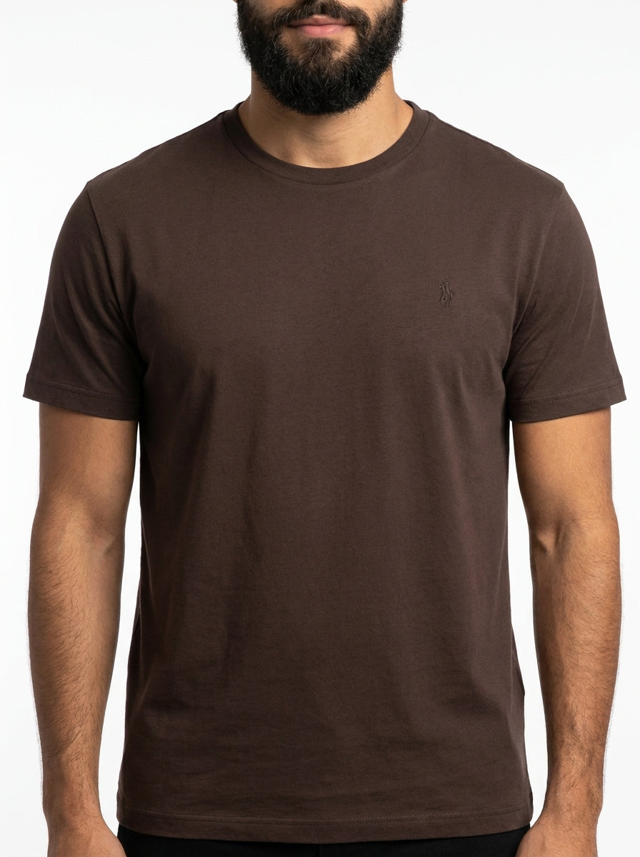 Camiseta RL Monochrome Icon - Marrom