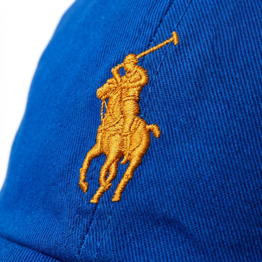 Boné Polo RL Classic - Azul Royal Small Pony Laranja