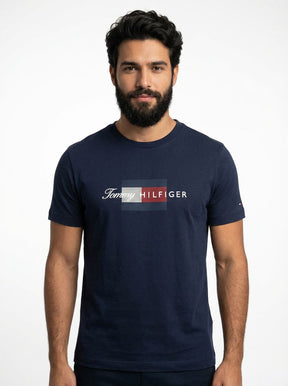 Camiseta TH Grid Flag Urban Concept - Azul Marinho