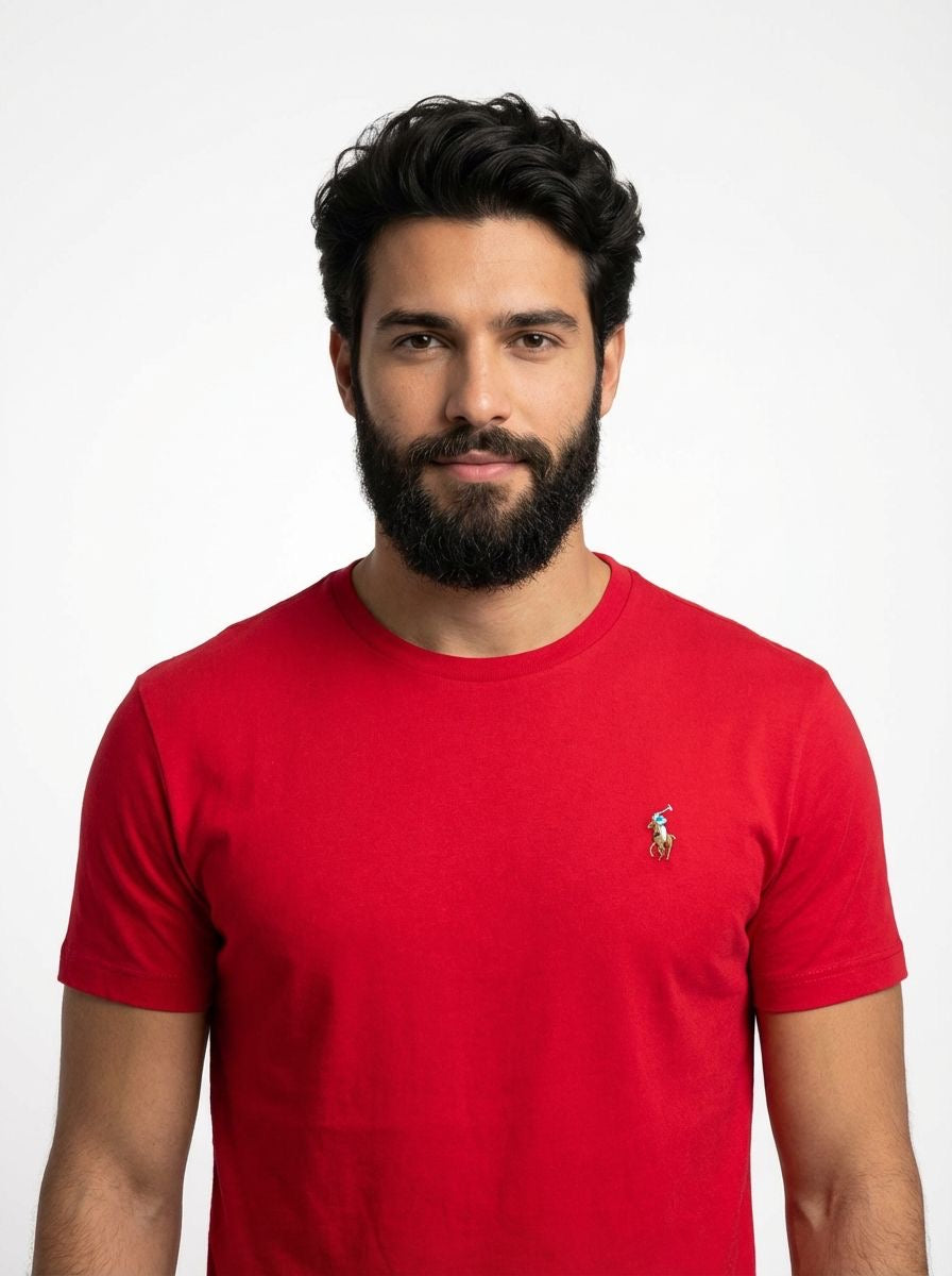 Camiseta RL Essential Small Pony Colorido - Vermelha