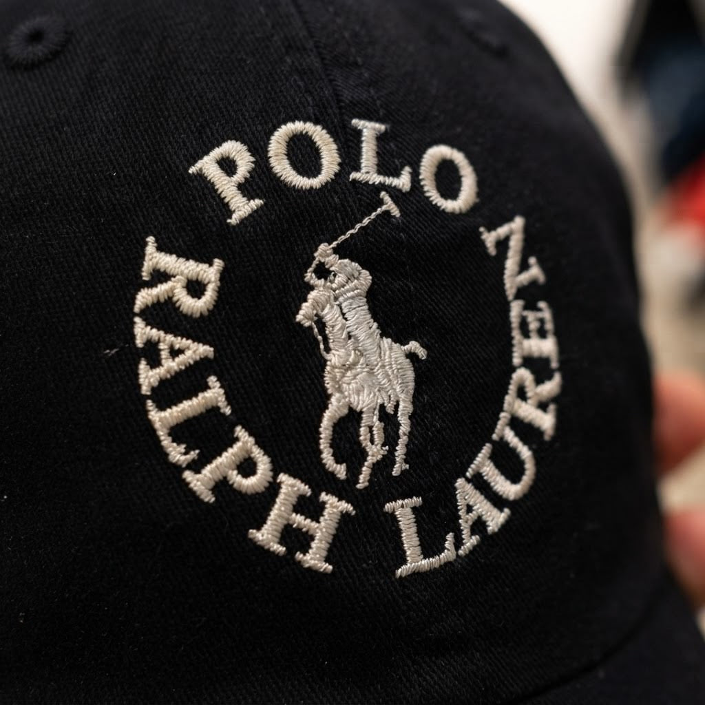 Boné Polo RL Signature Circle - Preto