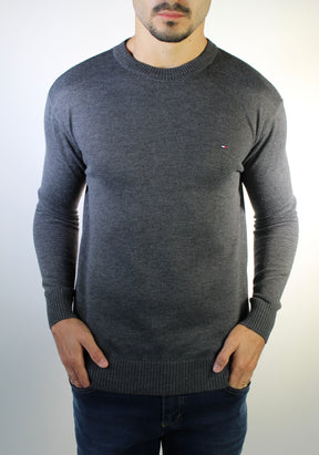 Suéter Masculino TH - Chumbo Mescla