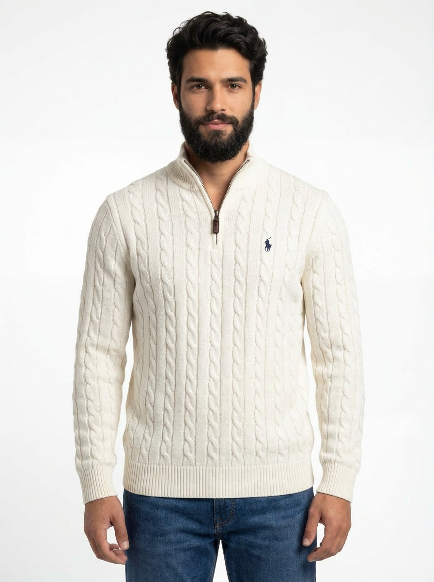 Suéter RL Hampton Signature - Off White