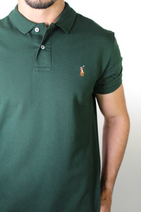 Camisa Gola Polo RL - Verde Floresta Small Pony Colorido