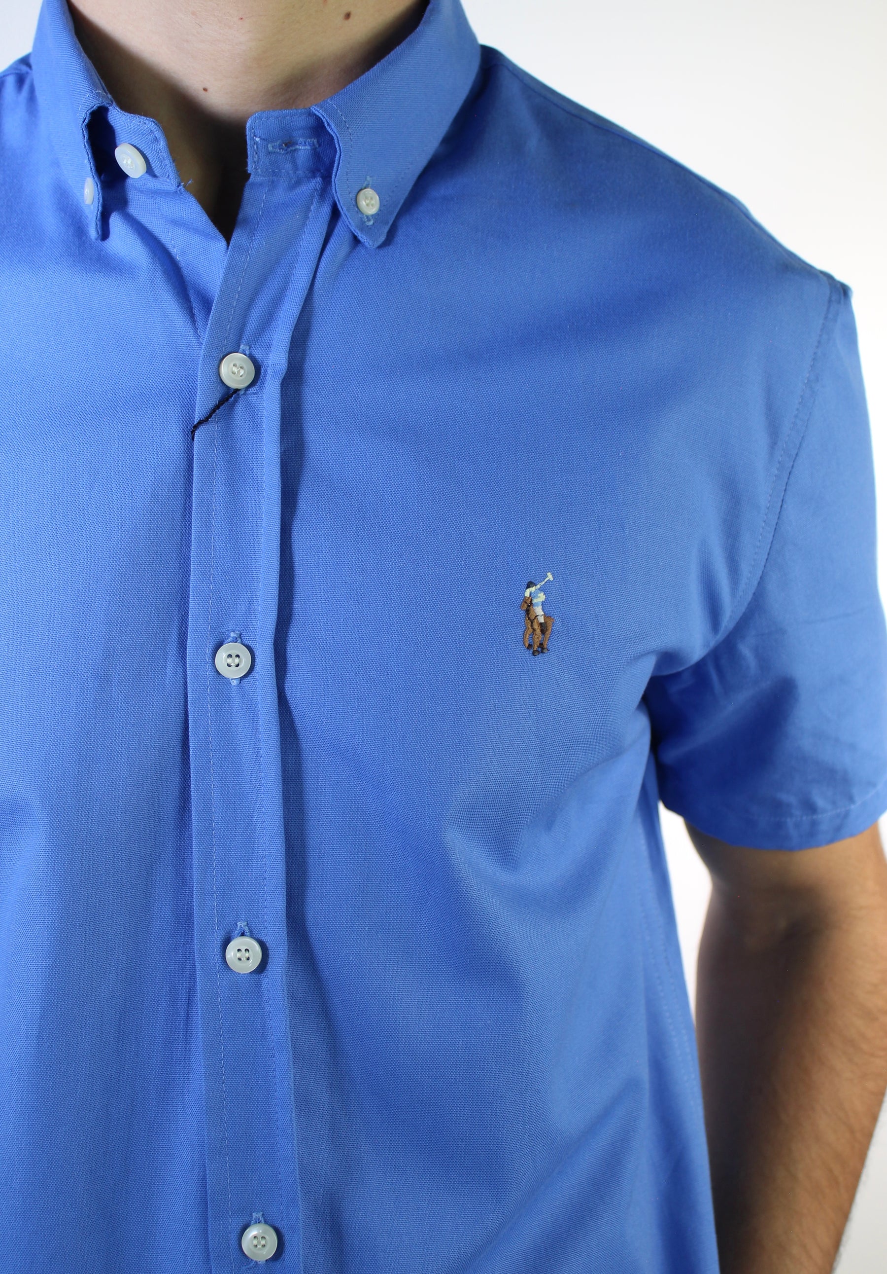 Camisa Social Manga Curta RL - Azul Celeste