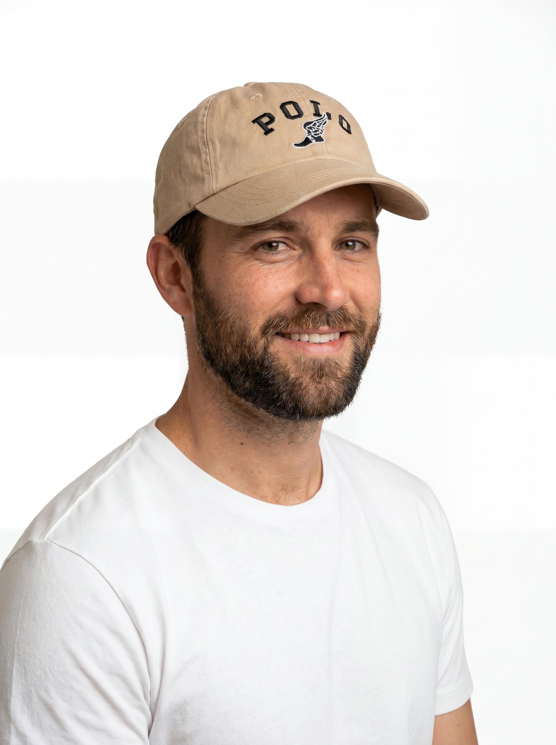 Boné Polo RL Wing Crest - Creme
