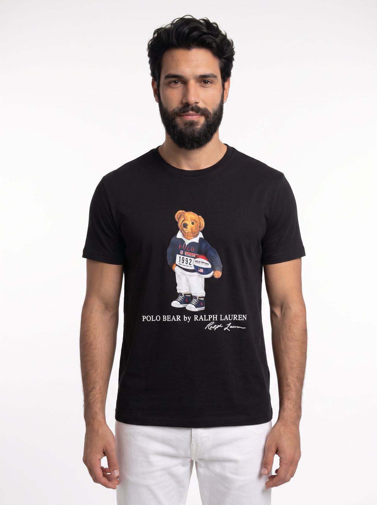 Camiseta RL Iconic Bear Rugby Club - Preta