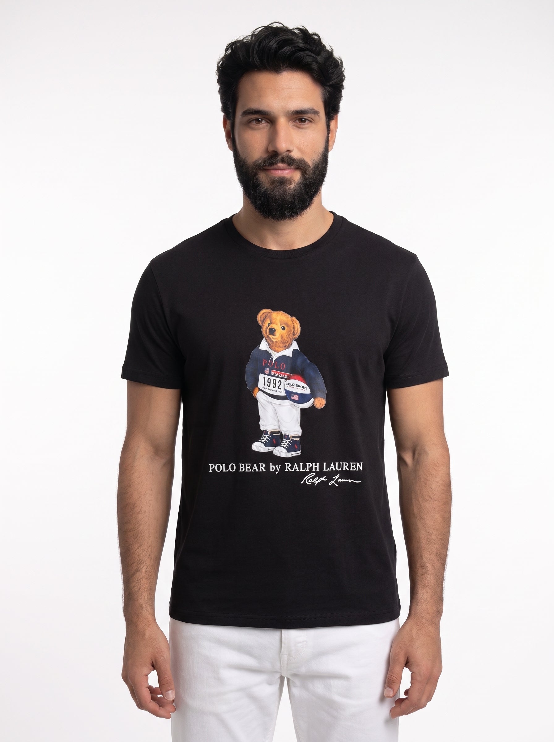 Camiseta RL Iconic Bear Rugby Club - Preta
